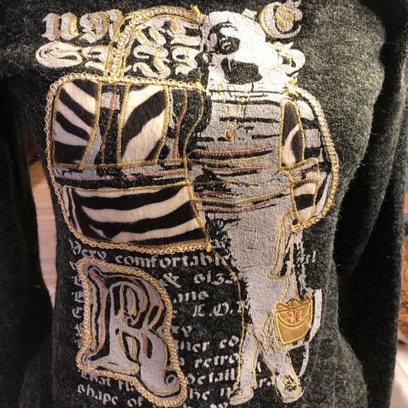 Charcoal cowl neck sweater - Picture 2 of 5